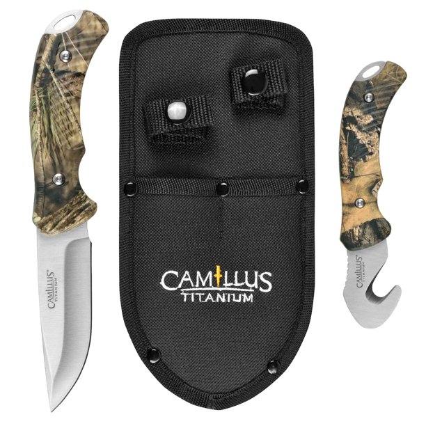 Camillus 2 Pcs Hunting Set Mossy Oak with Sheath