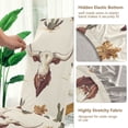 thumbnail image 5 of Yayeee 4 Pack Dining Chair Covers Stretch Parson Chairs Slipcovers Seat Protector, Beige Cowboy Pattern, 5 of 6
