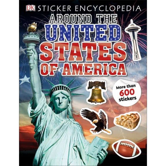 Pre-Owned Sticker Encyclopedia Around the United States of America (Paperback) 1465498494 9781465498496