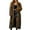 Yellow, variant on Women's Fashion Plush Jacket Casual Solid-color Long-sleeved Cardigan Long Coat, Faux Fur Design, Warm and Luxurious, Perfect for Winter Events and Outings,Gray 2XL