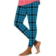 thumbnail image 2 of Leesechin Womens Leggings Plus Size Women's Plaid Printed Tight Yoga Pants Long Pants Inside and Outside Can Wear Leggings Yoga Pants, 2 of 4