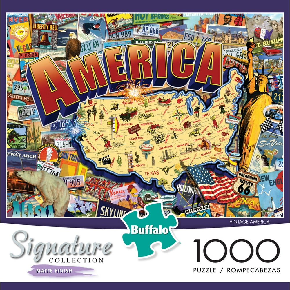 Buffalo Games Signature Collection Vintage America 1000 Piece