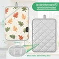 thumbnail image 6 of Yayeee Pot Holders Kitchen Heat Resistant with Pocket 7"x9.8" Cotton Oven Cooking Hot Pads, Green Autumn Leaves, 6 of 7
