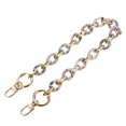 thumbnail image 1 of kusrkot Acrylic Alloy Bag Chain Strap Shoulder Strap Purse Making Accessories Detachable Gray 40cm, 1 of 9