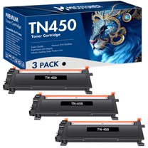 True Image Compatible Toner Cartridge Replacement for Brother TN-450 TN450 TN420 High Yield works with Brother HL-2220 2230 2240 2270, MFC-7360 7460DN 7860DW DCP-7060 7070DW(Black 3-Pack)
