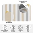 thumbnail image 3 of Beige Grey Striped Door Mat Indoor Outdoor, Minimalist Farmhouse Stripe Non Slip Welcome Mat with Rubber Backing, Absorbent Fabric Front Door Mats Entryway Rug for Home Patio Entrance 20"x31.5", 3 of 9