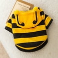 thumbnail image 3 of Niusricy Cat Autumn Winter Hoodie Clothes Small Pet Costume Bee Costume Outfits Funny Apparel, 3 of 7