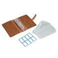 thumbnail image 4 of Budget Binder, Soft Waterproof A6 Portable Cash Binder  For Travel Journals For Daily Planners Brown,Blue, 4 of 8