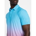 thumbnail image 4 of Birdie Bound Men's& Big & Tall Men's Ombre Stripe Polo Shirt with Short Sleeves, Sizes XS-4XLT, 4 of 5