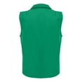 thumbnail image 4 of MESSUEN Mens Vest Fishing Vest Mock Neck Raglan Vest Lapel Sleeveless Pockets Zipper Placket Mesh Outdoor Vest Color Fit Work Waistcoat Womens Blouses Summer Women's Summer Tops Green 1 XL, 4 of 5