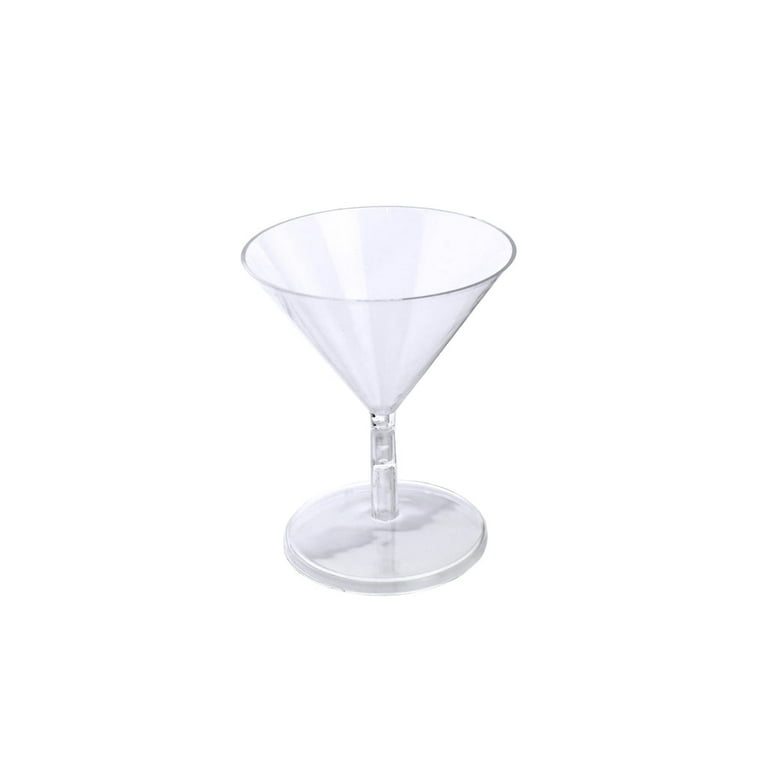 Large Plastic Martini Glasses (1 Set(s))