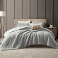 thumbnail image 3 of Wonderful Luxury Tufted Plush Reversible 3-Piece Comforter Set – Ultra-Soft All-Season Bedding, 3 of 8