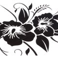 thumbnail image 2 of Pegatina decorativa para parachoques de coche CHAO flores 20 x 20 cm, 2 of 5