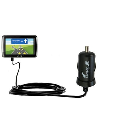 Gomadic Intelligent Compact Car / Auto DC Charger suitable for the Mio Spirit 475 Full Europe - 2A / 10W power at half the size. Uses Gomadic