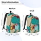 thumbnail image 2 of Balery Cool Dino Playing Skateboard Mochila Clásica Impresa Básica para Viaje, Mochila Escolar Resistente al Agua, Mochila de Lona con Correas Ajustables-Medium, 2 of 5