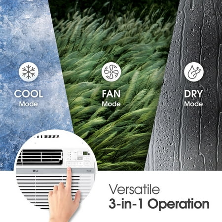 LG - 12,000 BTU Window Air Conditioner - White