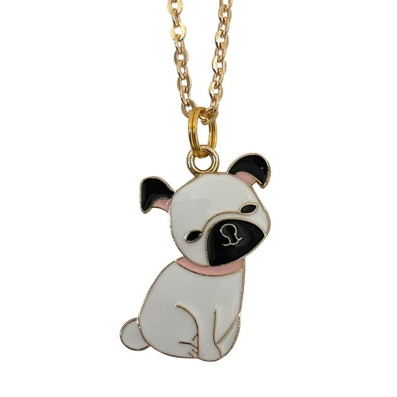 Pug Dog Necklace Pet Lover Charm Pendant Jewelry