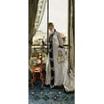 thumbnail image 2 of Duez, Ernest Ange 17x32 White Modern Wood Framed Museum Art Print Titled - A Reflective Moment, 2 of 4