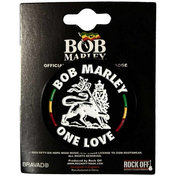 Bob Marley Badge Lion