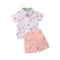 thumbnail image 2 of Summer Toddler Baby Kids Boy Gentleman Outfits Clothes 2PCS Set, 2 of 5