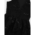 thumbnail image 5 of iEFiEL Girls Floral Lace Sequins Ballet Leotard Mesh Lyrical Latin Dance Dress, 5 of 7