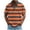 Orange, variant on Striped Shirts for Men Short Sleeve Collar Casual Athletic Fit Shirts Lightweight Golf Shirt Color Block Button Plus Size T Shirt Pink XXXL