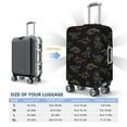 thumbnail image 5 of Bingfone Neon Dinosaur Luggage Cover Washable Suitcase Cover Protector Anti-scratch Suitcase cover Fits 18-32 Inch Luggage, 5 of 8