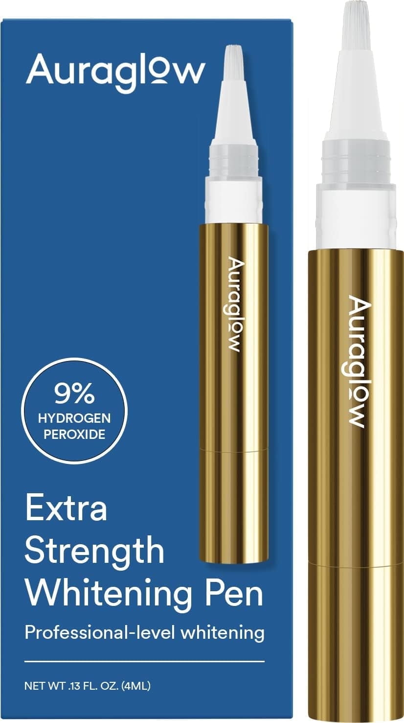 Auraglow Extra Strength Teeth Whitening Pen, 9% Hydrogen Peroxide photo 1