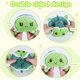 thumbnail image 3 of Double Sided Turtle Plush Happy Sad Turtle Fluffy Cute Mini Plush Turtle For All Ages Green, 3 of 5