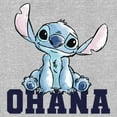 thumbnail image 2 of Women's Lilo & Stitch Watercolor Ohana Graphic Tee Athletic Heather X Large, 2 of 4