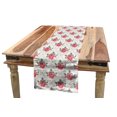 thumbnail image 1 of Flower Table Runner, Romantic Artwork Shabby Form Flowers Nature in a Frame with Leaves Roses Print, Dining Room Kitchen Rectangular Runner, 3 Sizes, by Ambesonne, 1 of 2