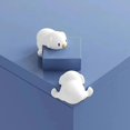 thumbnail image 1 of Protector para las esquinas de las mesas de cachorros, cubierta protectora de borde de silicona suave de seguridad para muebles de seguridad infantil, color blanco, 8 Uds., 1 of 5