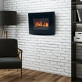 thumbnail image 3 of Northwest Wall-Mount Electric Fireplace Heater with Remote Control (Black), 3 of 6
