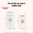 thumbnail image 3 of Dream On Me Breathable 6" Full Size Firm Foam Crib and Toddler Bed Mattress, Model #BR-6E6CL, 3 of 7