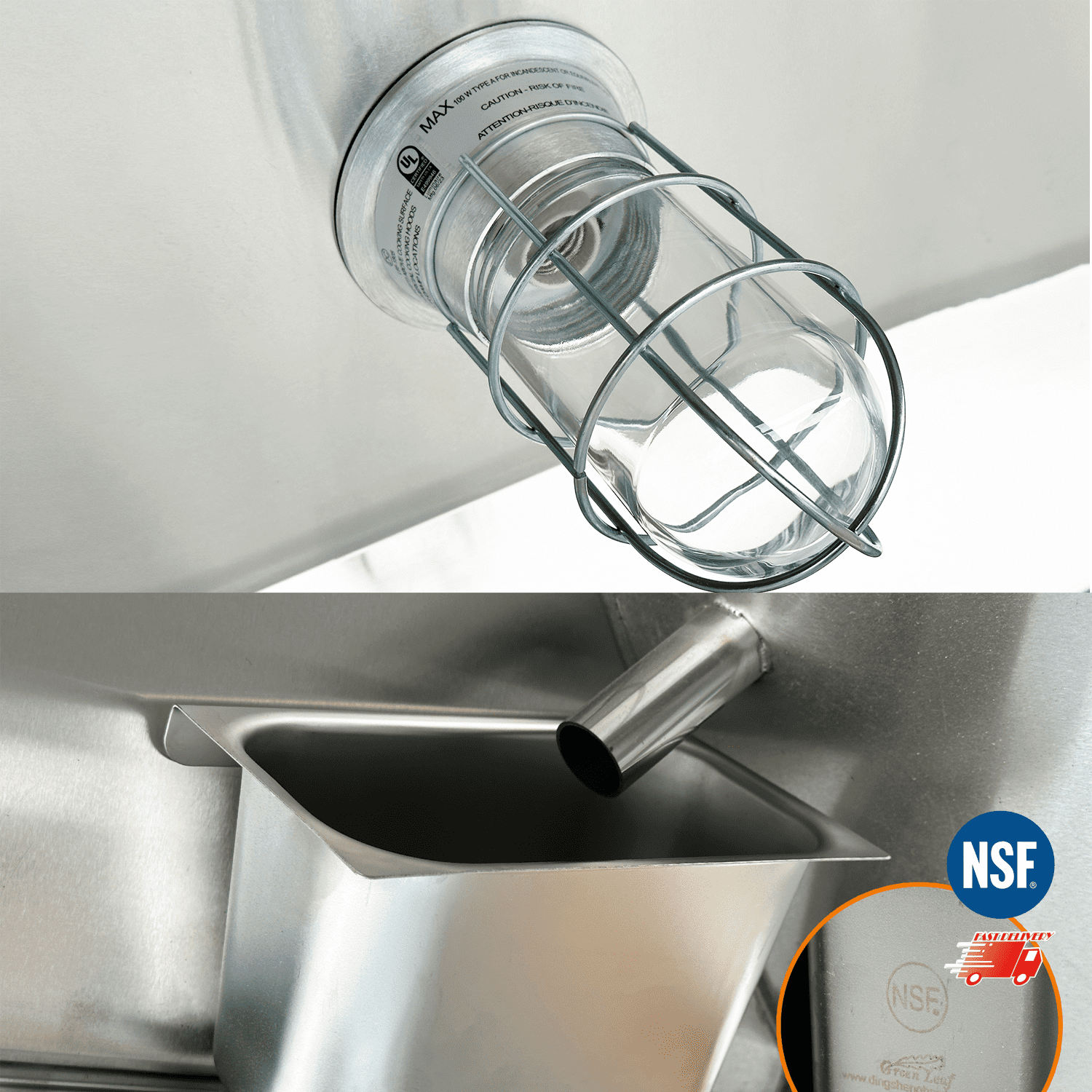 Cooler Depot 7 FT Commercial Kitchen Hood (hood only) NSF Certified