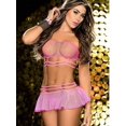 thumbnail image 4 of Conjunto de traje de baño sexy de bikini hueco de malla de lencería para damas de Europa y América, 4 of 4