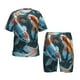 thumbnail image 1 of Balery Cute Koi Fish Serenity Conjunto de Pijama Infantil de Manga Corta con Estampado – Ropa de Dormir de Algodón Suave-3X-Large, 1 of 6