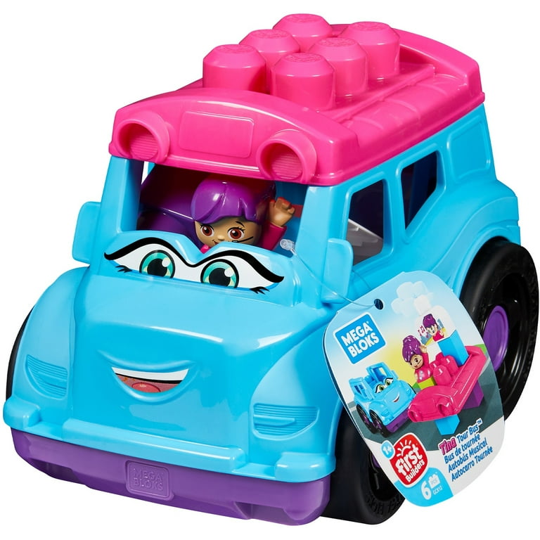 Mega Bloks First Builders Tina Tour Bus with Big Building