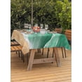 thumbnail image 3 of Outdoor Tablecloth with Umbrella Hole for Patio/Picnic/Party/Camping, Green Coastal Beach Waterproof Table Cloth Rectangle Table Cover Washable, Summer Nautical Ocean Beige Seaside (60"x 102"), 3 of 8