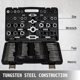 thumbnail image 2 of Juego de 110 piezas VEVOR de grifos y troqueles de Acero de Tungsteno y titanio, 2 of 8