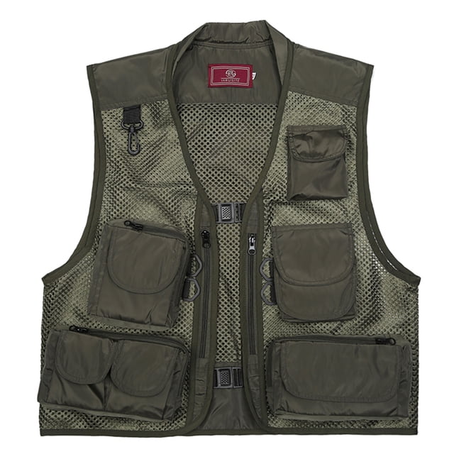 Fishing Photography Vest Summer Multi Pockets Mesh Jackets Quick Dry