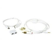 iSound Video Stereo AV Cables for iPod iPhone 4/3 - White