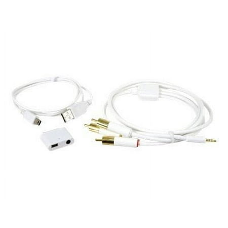 iSound Video Stereo AV Cables for iPod iPhone 4/3 - White