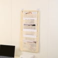 thumbnail image 4 of Wall Mounted Hanging File Organizer Bag, Non-Woven Fabric Portable Document Storage Pocket for Home Office School, Fits A4 Letter Legal Files, 4 of 6