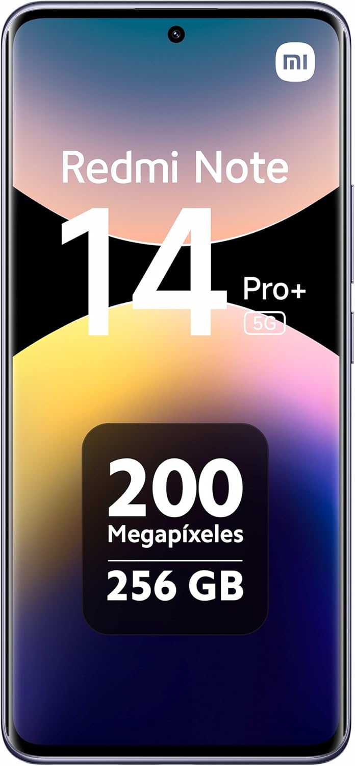 Xiaomi Redmi Note 14 Pro+ 5G GSM Unlocked (for T-Mobile, Mint, Tello, Metro) NFC 6.67" 120Hz 200MP Dual Sim (256GB + 8GB Lavender Purple)