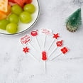 thumbnail image 4 of Fruit Sticks 8Pcs Forked Fruit Christmas Element Pretty Merry Christmas Bento Decoration Sticks, 4 of 4