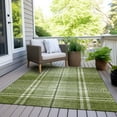 thumbnail image 6 of Addison Rugs Chantille Indoor/Outdoor Transitional Plaid Green Washable Rectangle Rug, 5' x 7'6", 6 of 6