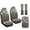 Ethnic Tribal Geometric Cowhide, variant on Xixirimido Car Seat Covers Front Seats Only with Belt Covers Armrest Box Cover 5Pcs Set for SUV Sedan Van Truck PU Leather Seat Protector Automotive Accessories, Wolf Sunflower Moon Starry Night