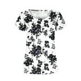 thumbnail image 4 of IROINNID Women Fashion Comfy Printed Casual Round Neck Fashion Short Sleeve Loose T-Shirt Blouse Tops, 4 of 6