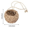 thumbnail image 4 of Eease Hanging Wicker Planter Mini Rattan Basket for Home & Garden, 4 of 5